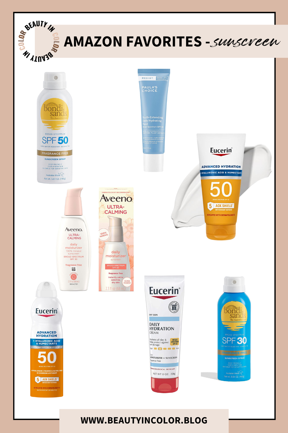 Best Amazon Beauty Products - fragrance free sunscreen